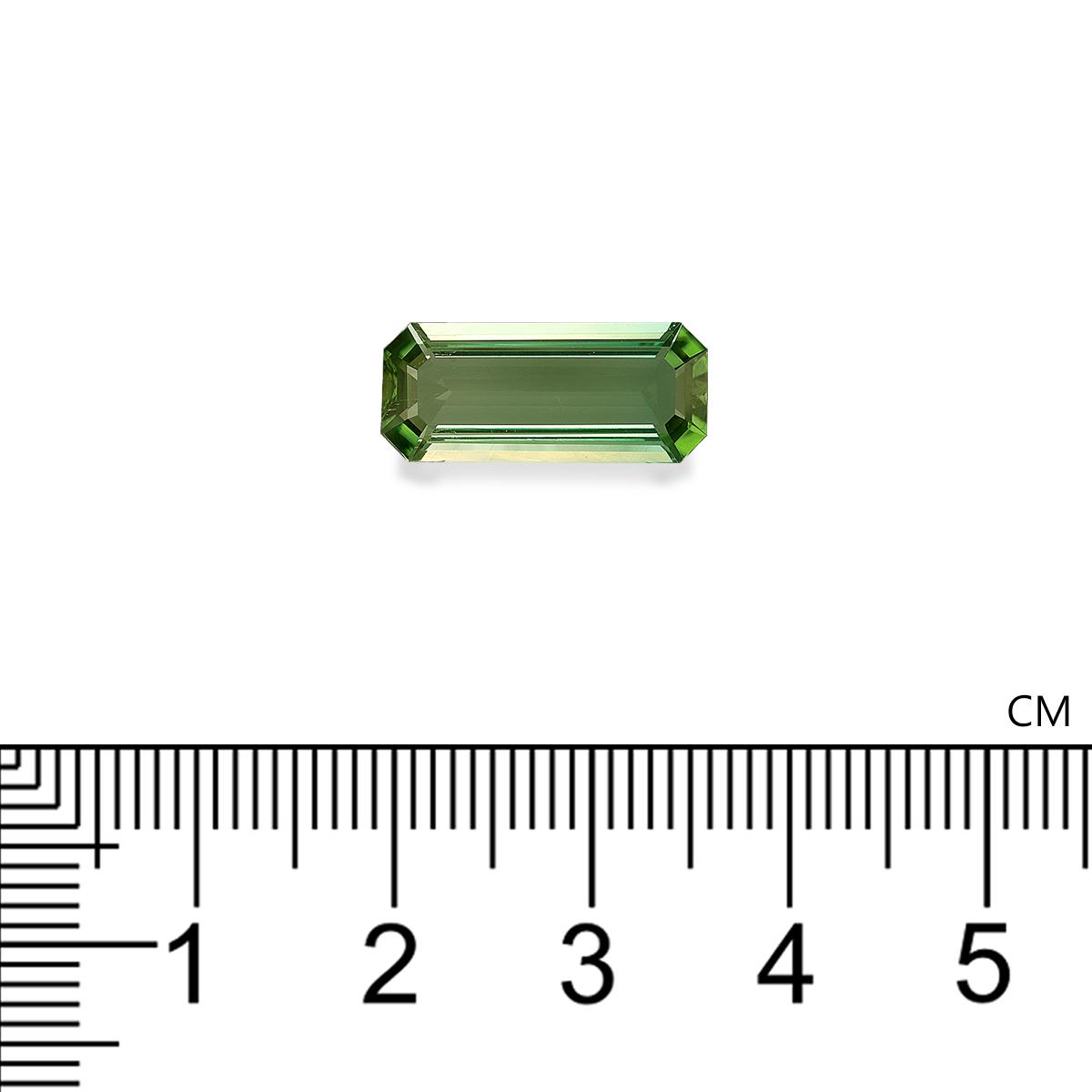green green tourmaline, 4.26ct rectangular cut — view 4
