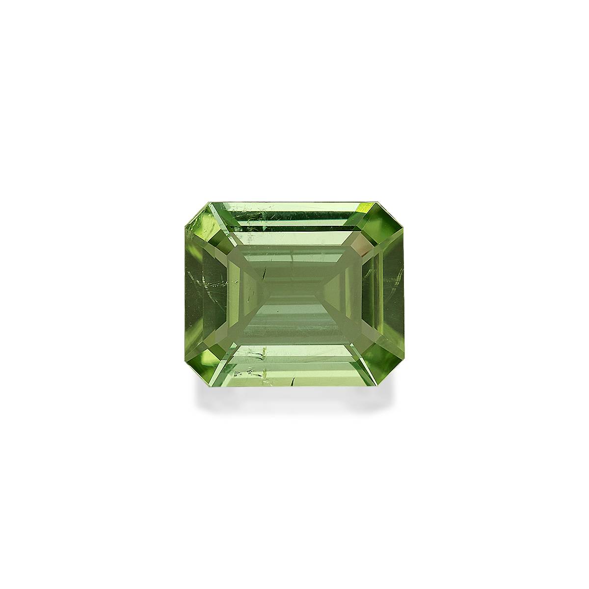 green green tourmaline, 7.07ct rectangular cut — main view
