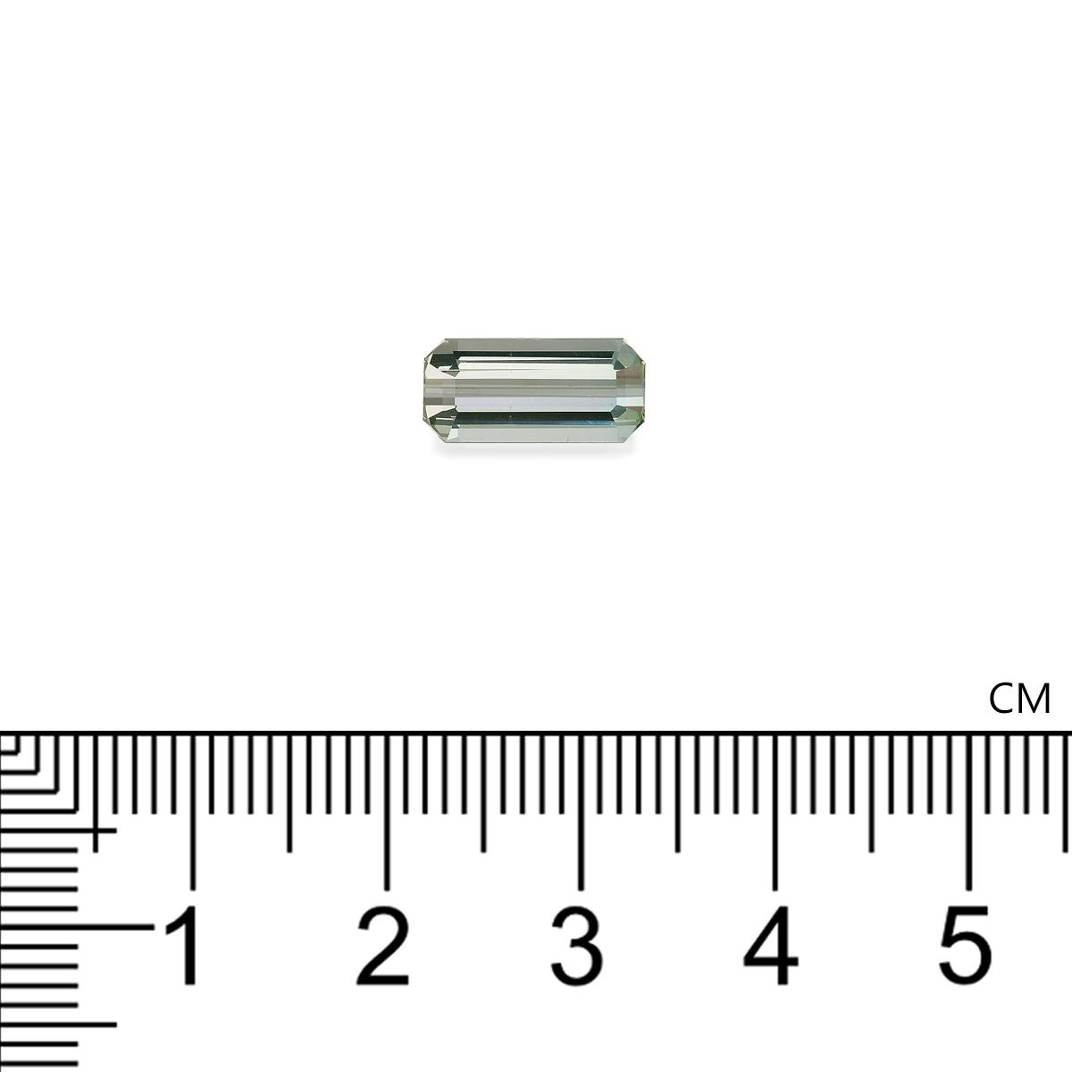 mist green green tourmaline, 2.11ct rectangular cut — view 4