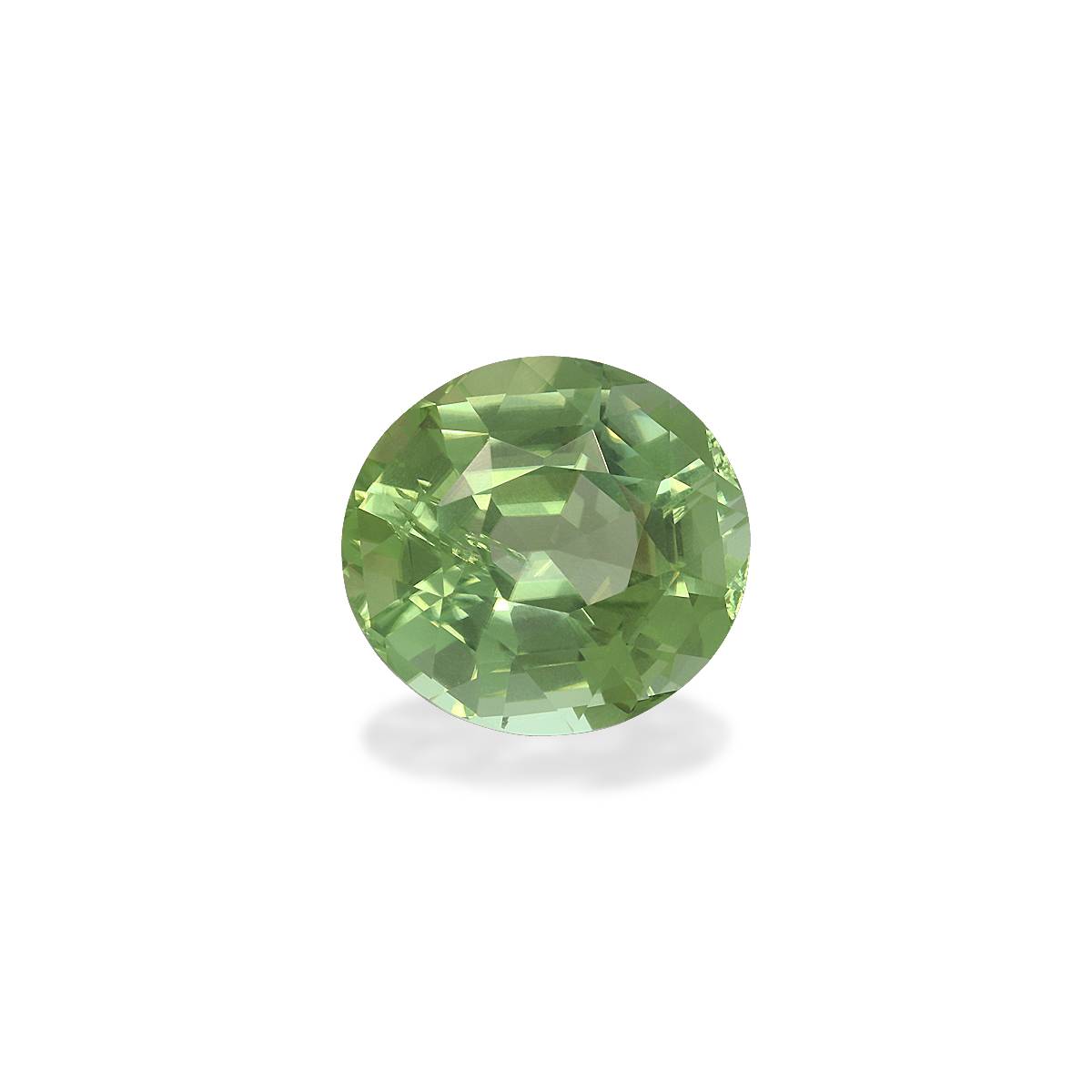 seafoam green green tourmaline, 6.77ct oval cut — view 3
