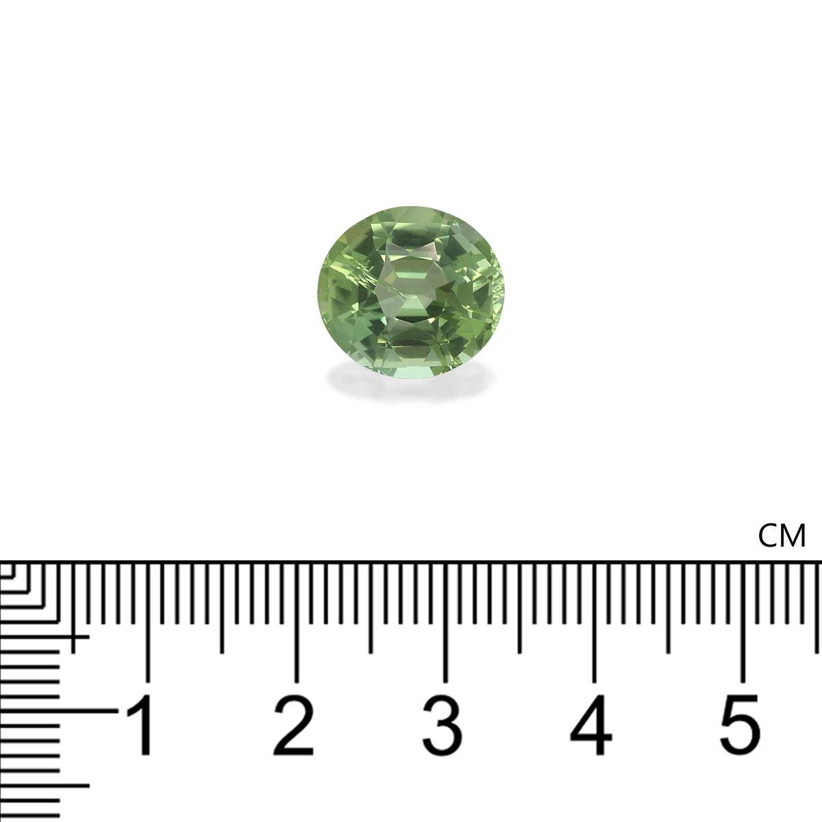 seafoam green green tourmaline, 6.77ct oval cut — view 4