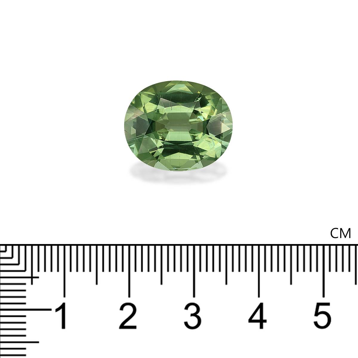seafoam green green tourmaline, 11.5ct oval cut — view 4