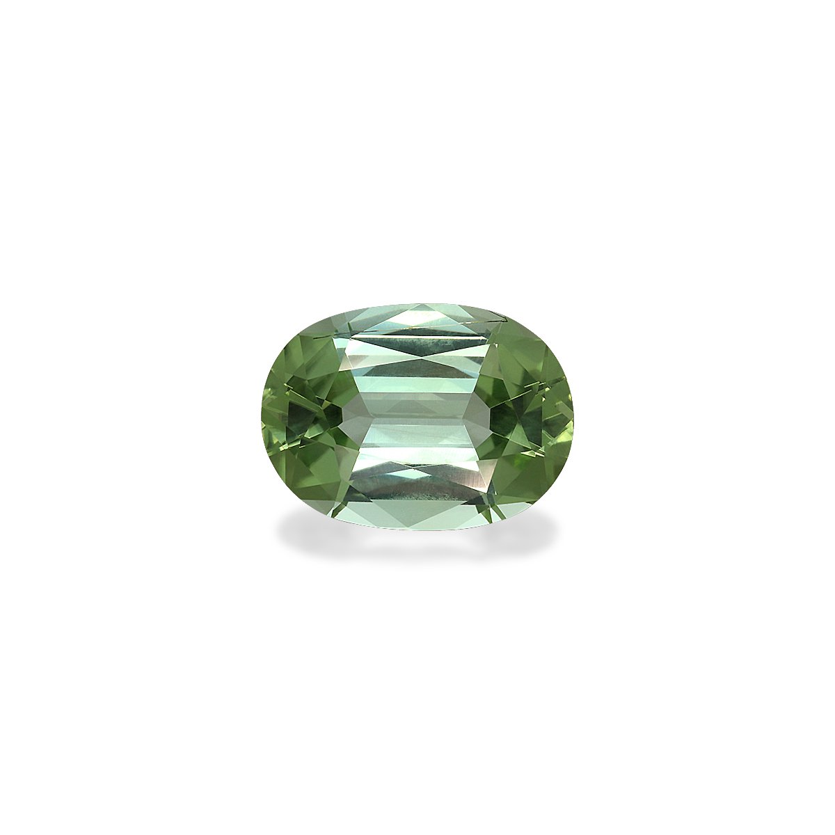 green green tourmaline, 4.04ct oval cut — main view