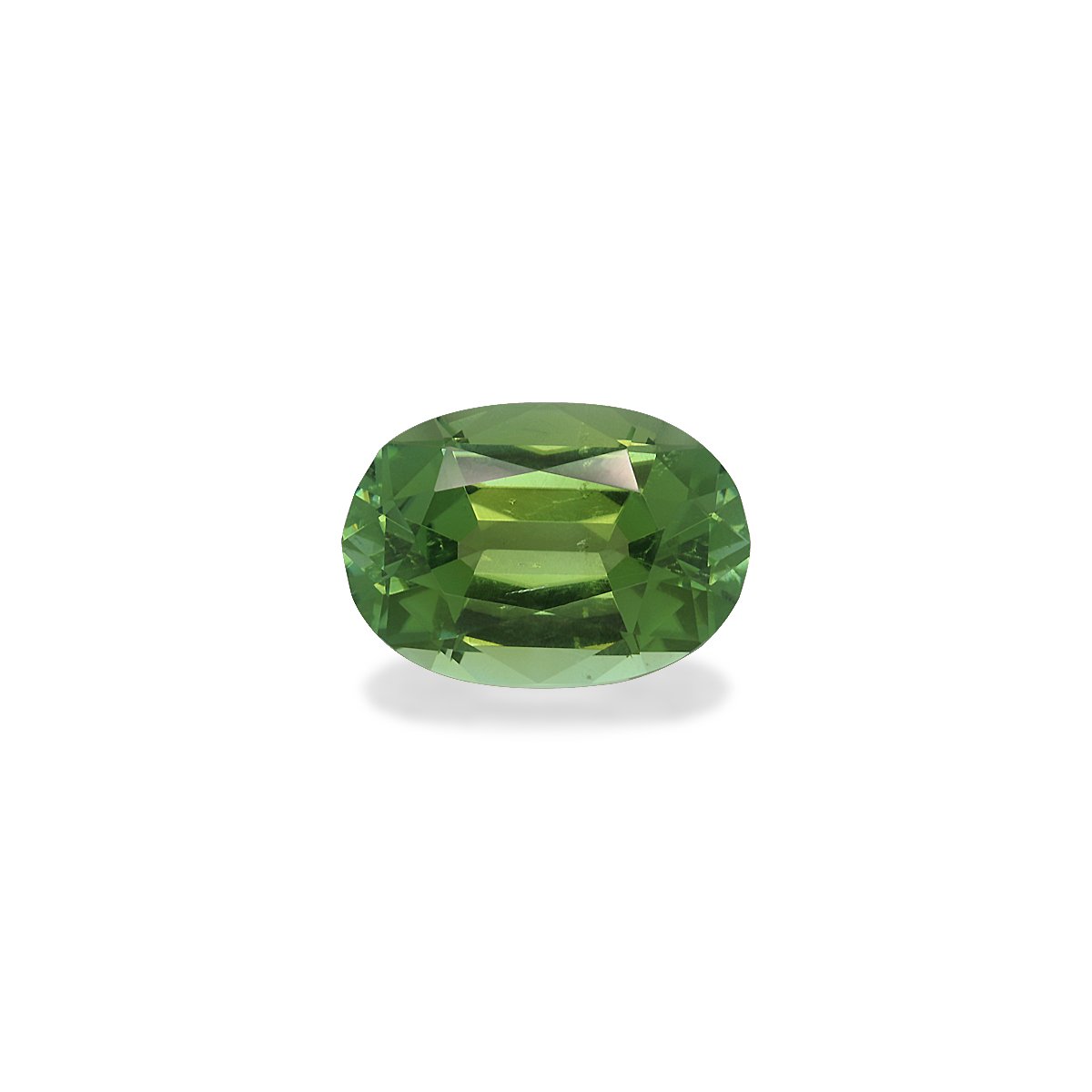 green green tourmaline, 3.58ct oval cut — main view