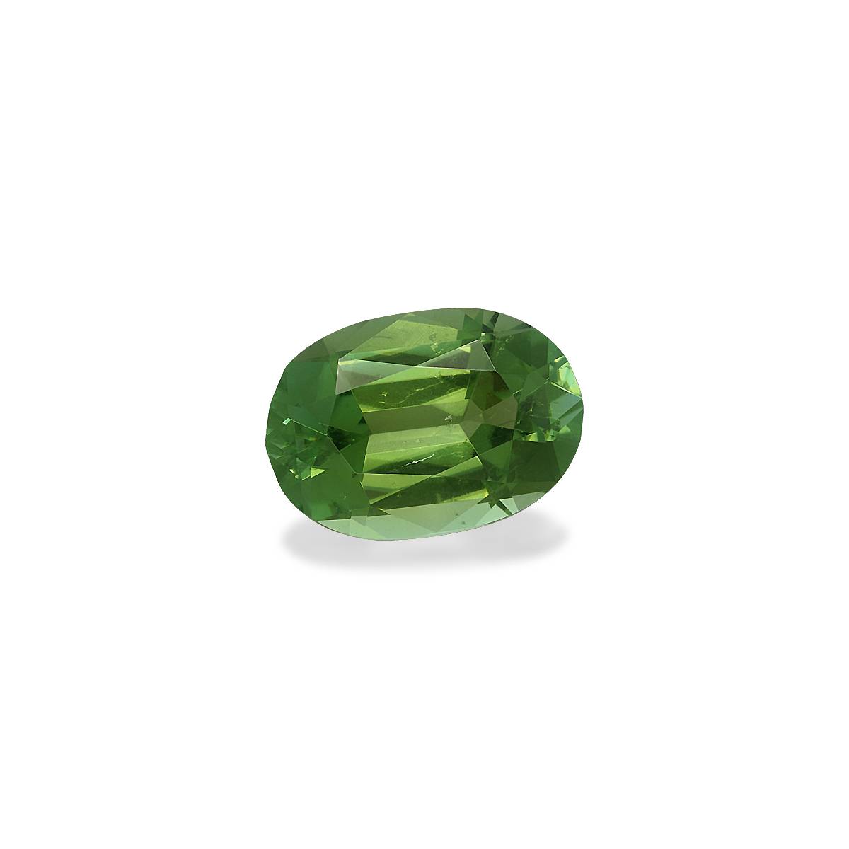 green green tourmaline, 3.58ct oval cut — view 3