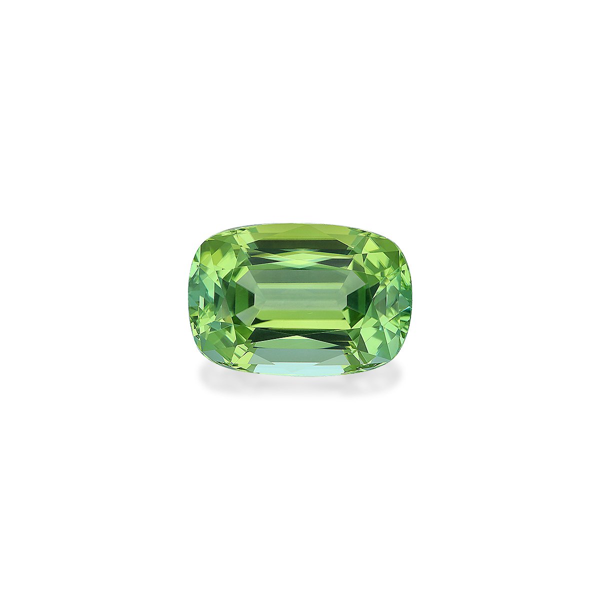 cotton green green tourmaline, 11.26ct cushion cut — main view