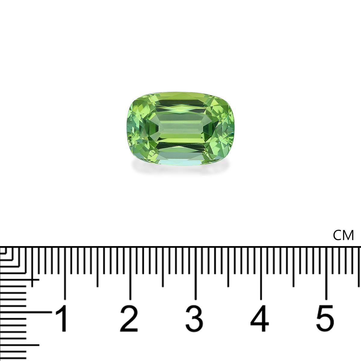 cotton green green tourmaline, 11.26ct cushion cut — view 4