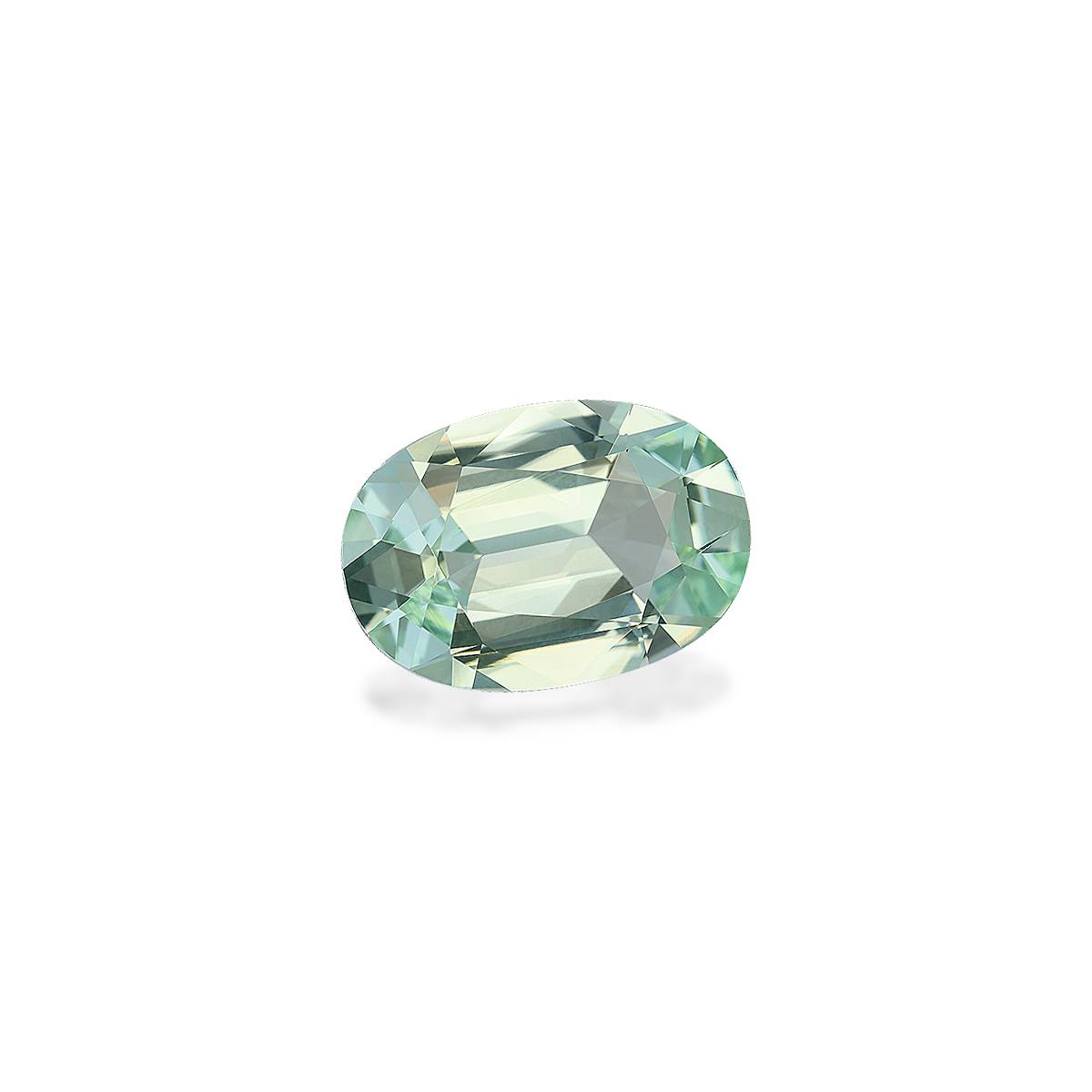 mist green green tourmaline, 7.08ct oval cut — view 3