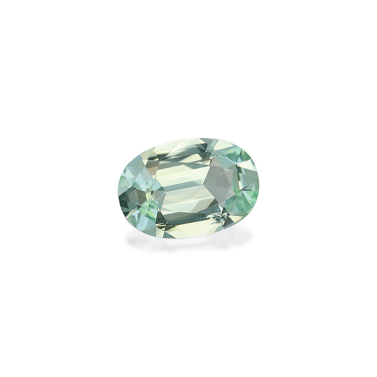 mist green green tourmaline, 7.08ct oval cut — view 3