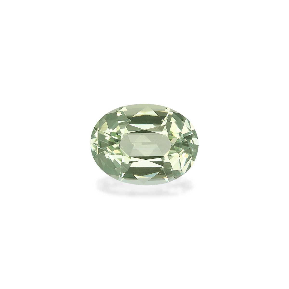 mist green green tourmaline, 5.61ct oval cut — main view