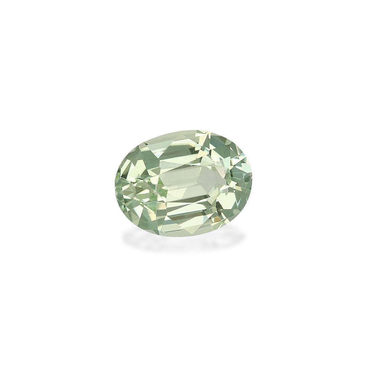 mist green green tourmaline, 5.61ct oval cut — view 3