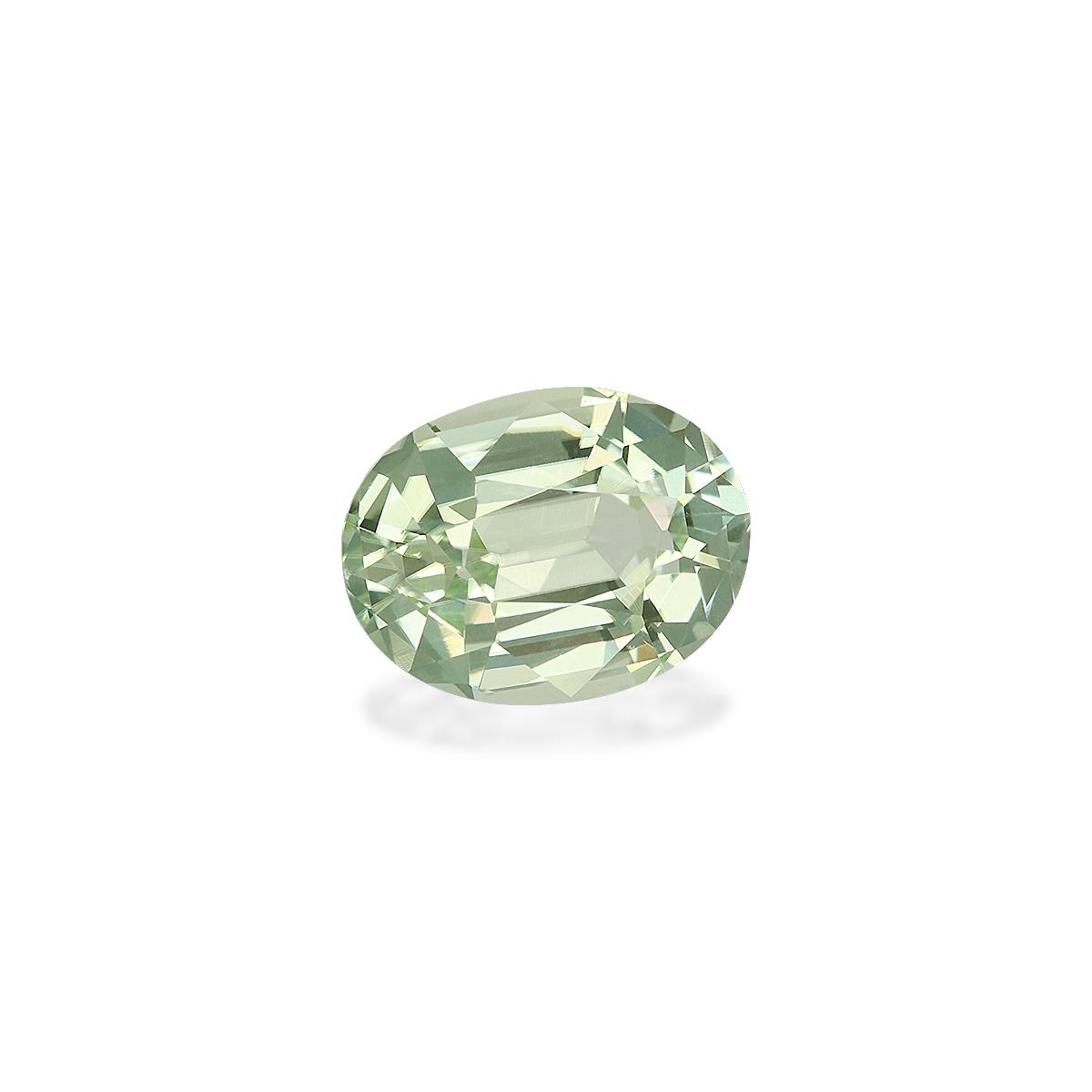 mist green green tourmaline, 5.61ct oval cut — view 3