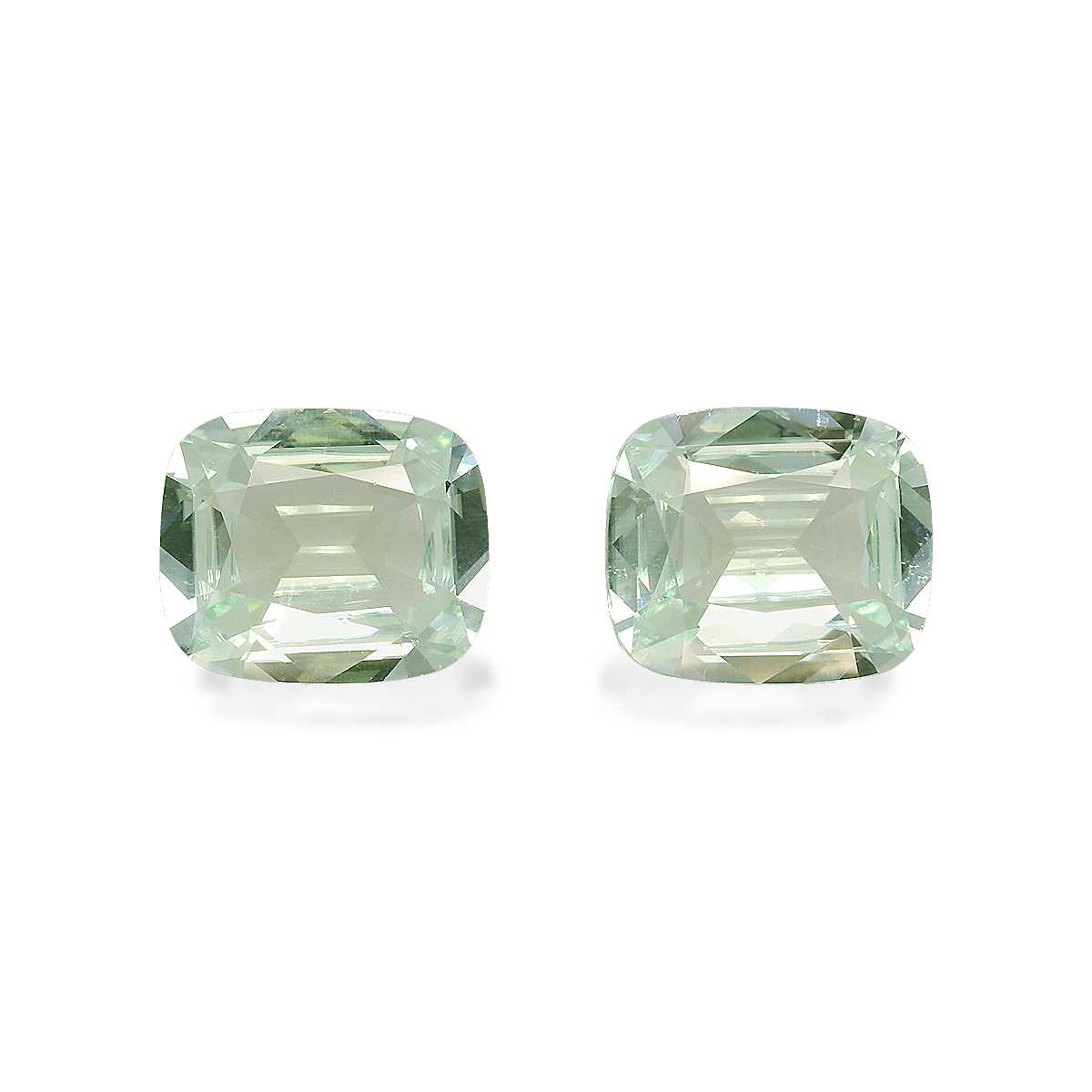 Mist Green Tourmaline 9.95ct - 13x11mm Pair