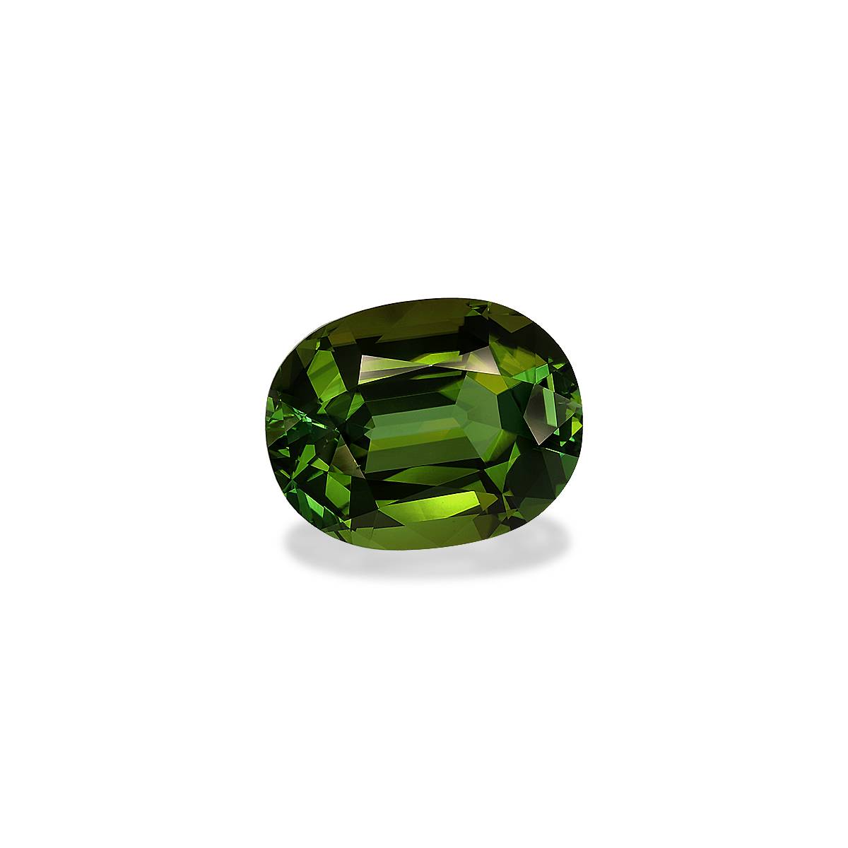 forest green green tourmaline, 21.57ct oval cut — view 3