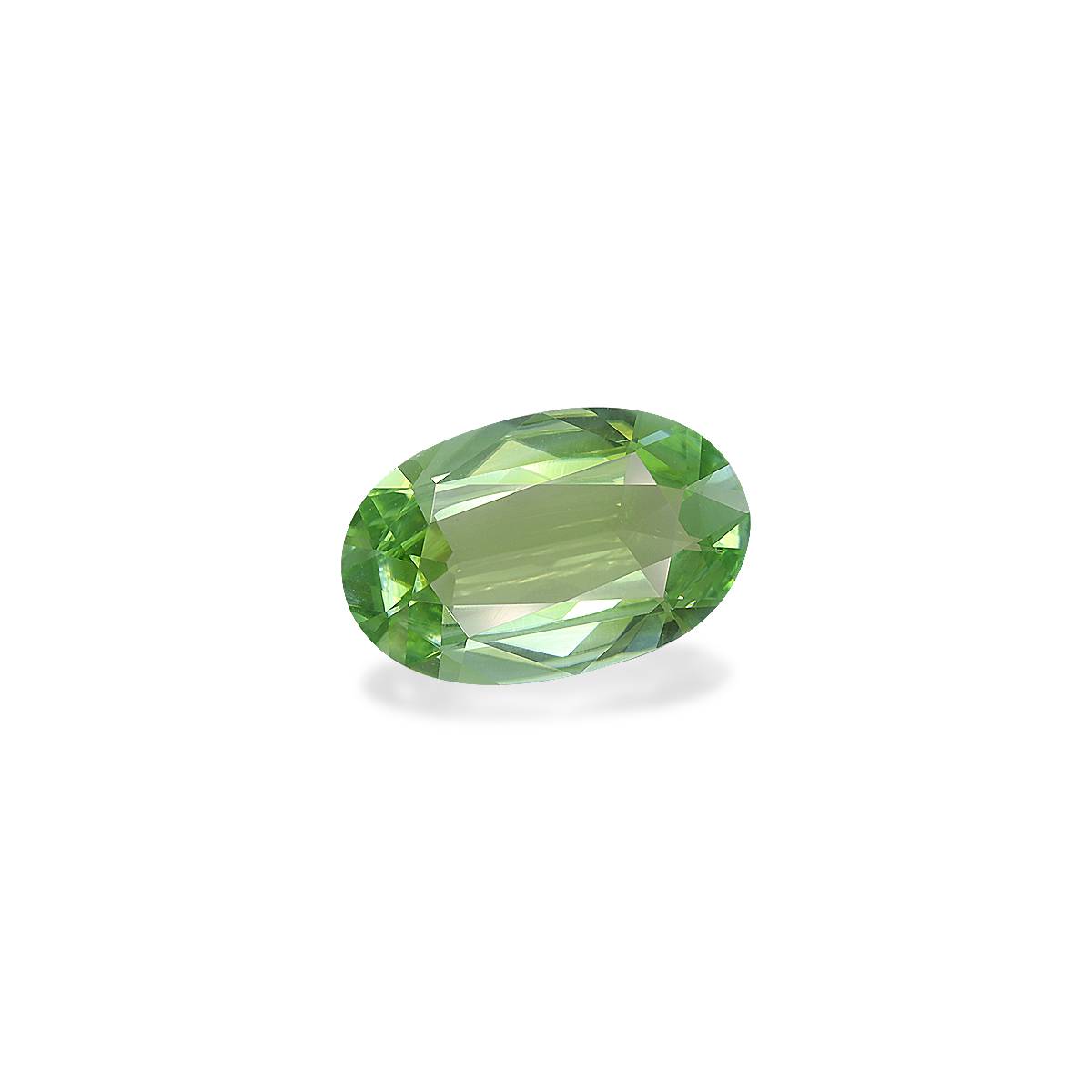 green green tourmaline, 5.49ct oval cut — view 3