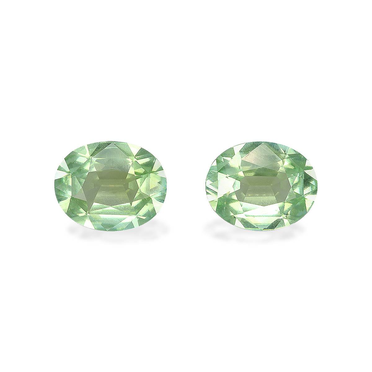 Pale Green Tourmaline 4.13ct - 10x8mm Pair