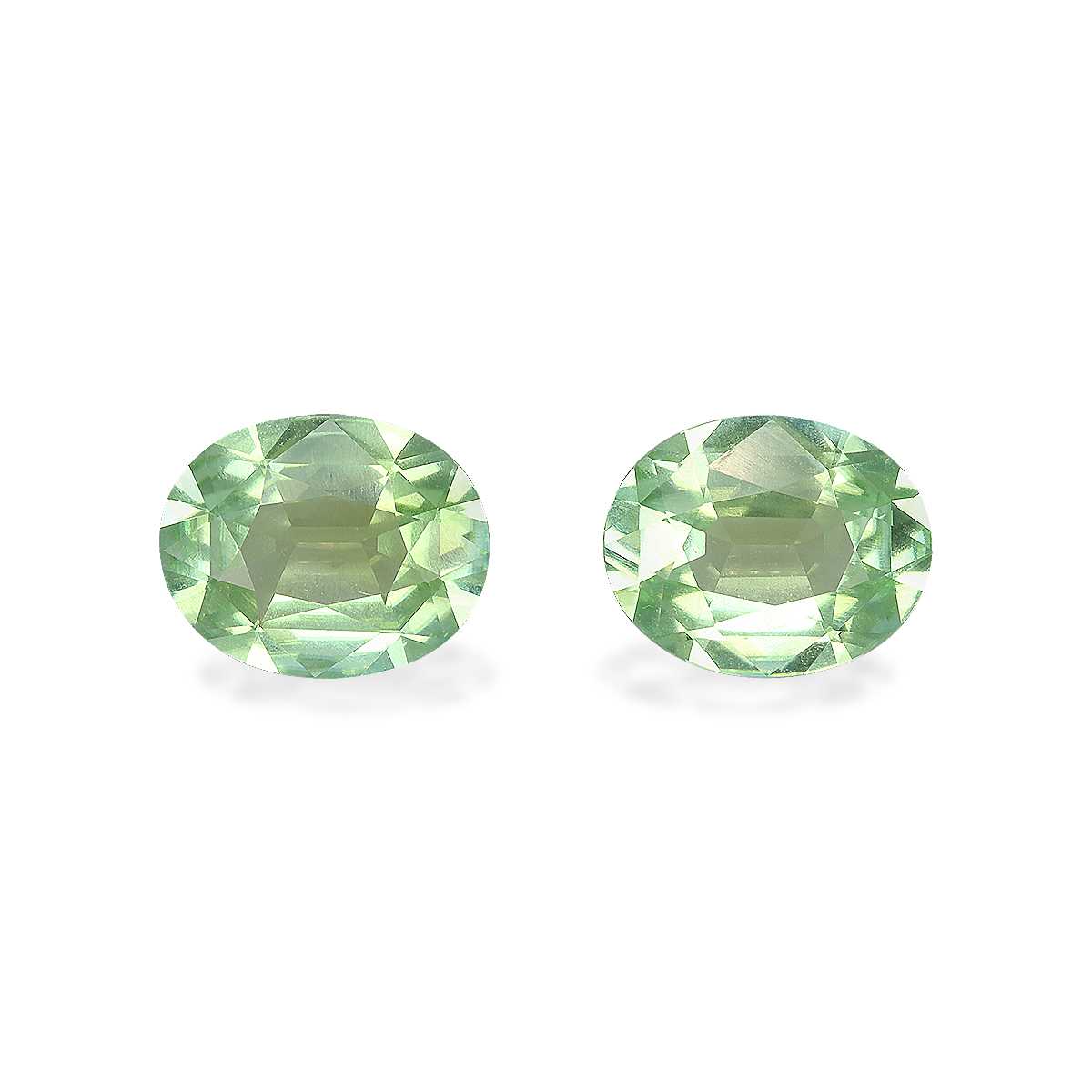 Pale Green Tourmaline 4.13ct - 10x8mm Pair