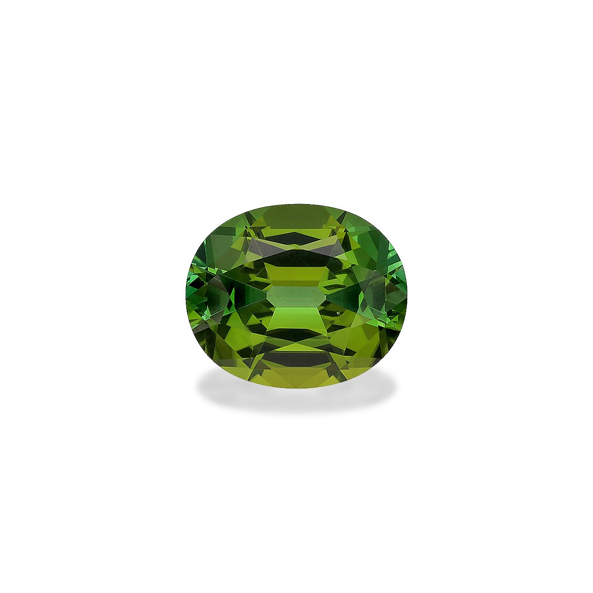 green green tourmaline, 10.85ct oval cut — main view