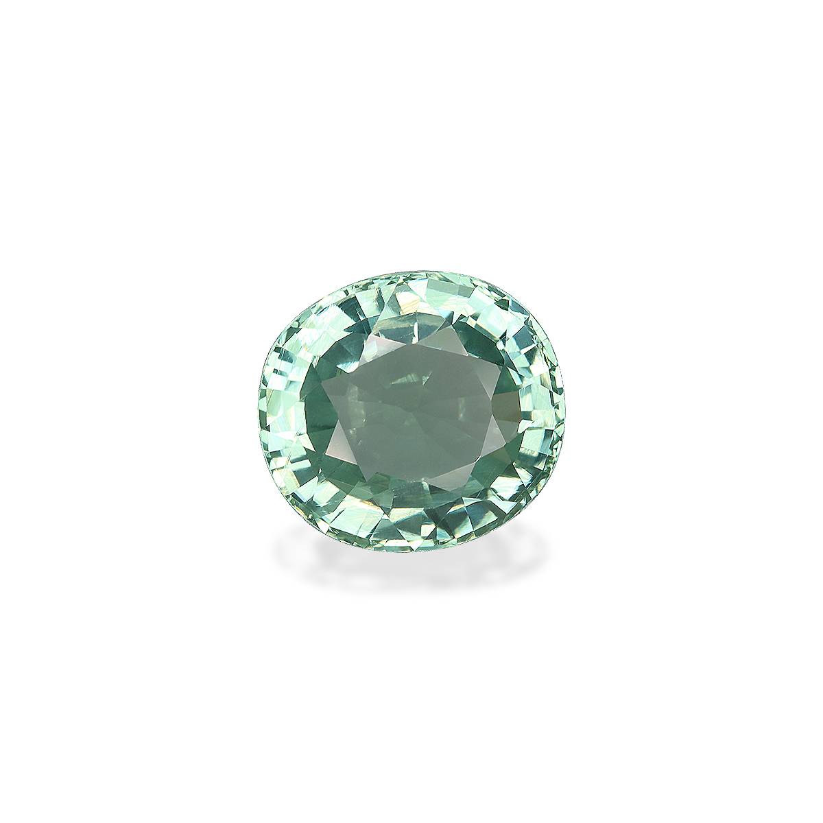 mist green green tourmaline, 6.82ct unknown cut — view 3