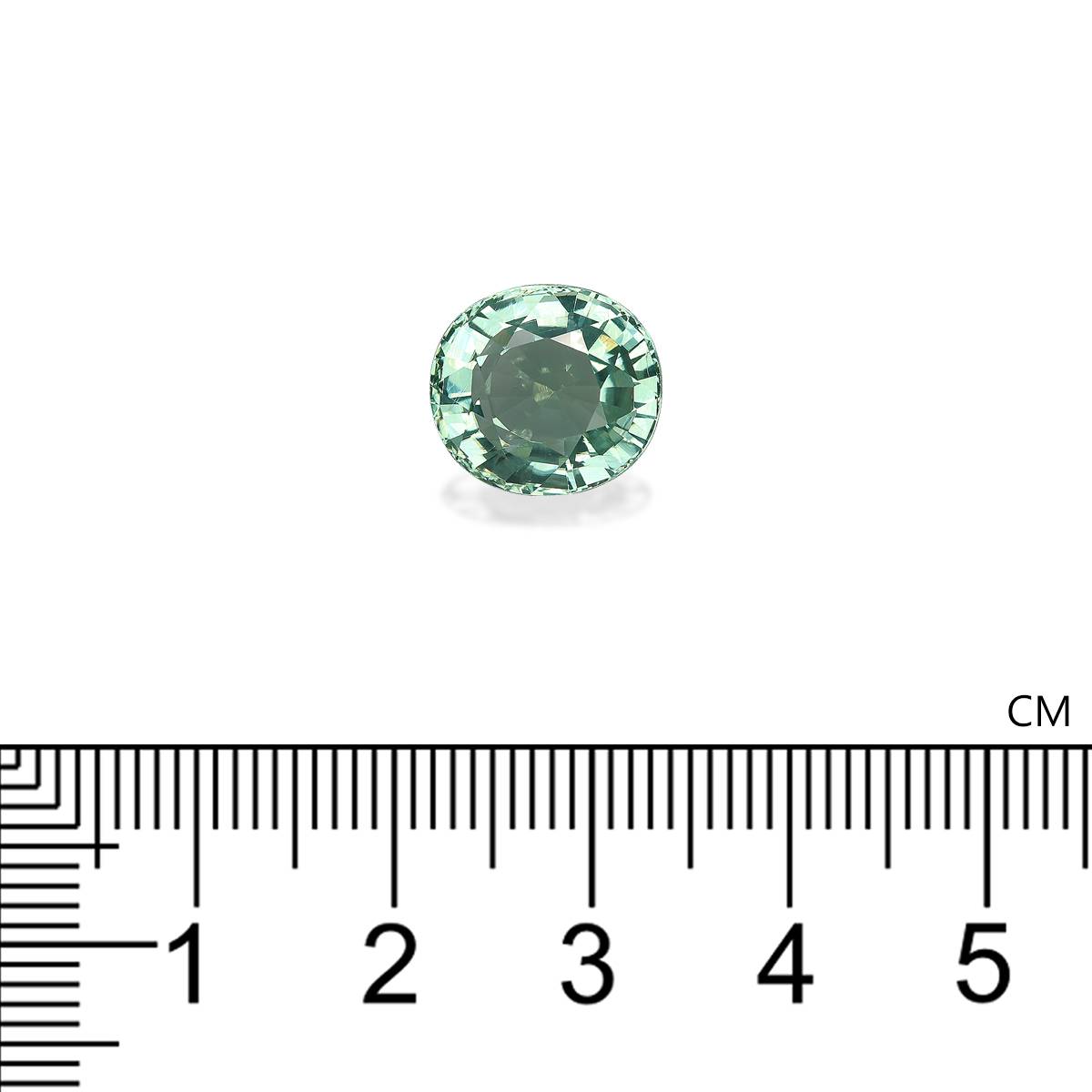 mist green green tourmaline, 6.82ct unknown cut — view 4