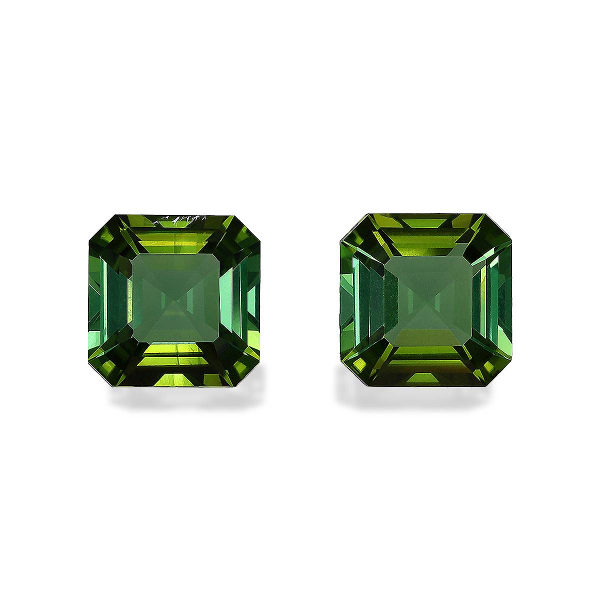 Forest Green Tourmaline 3.28ct - 7mm Pair