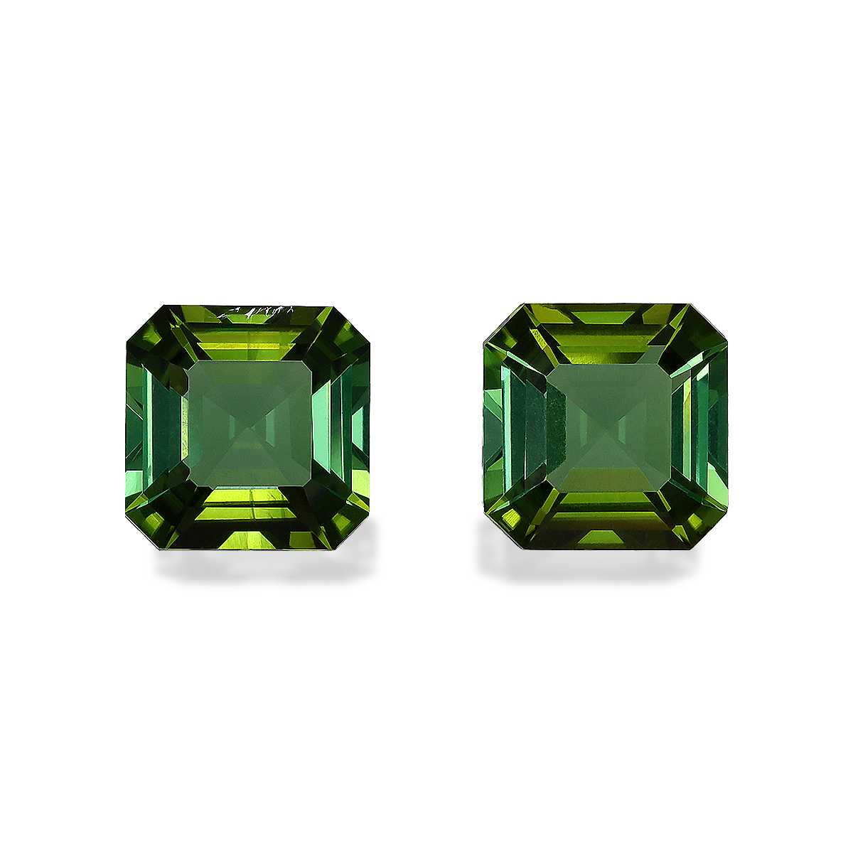 Forest Green Tourmaline 3.28ct - 7mm Pair