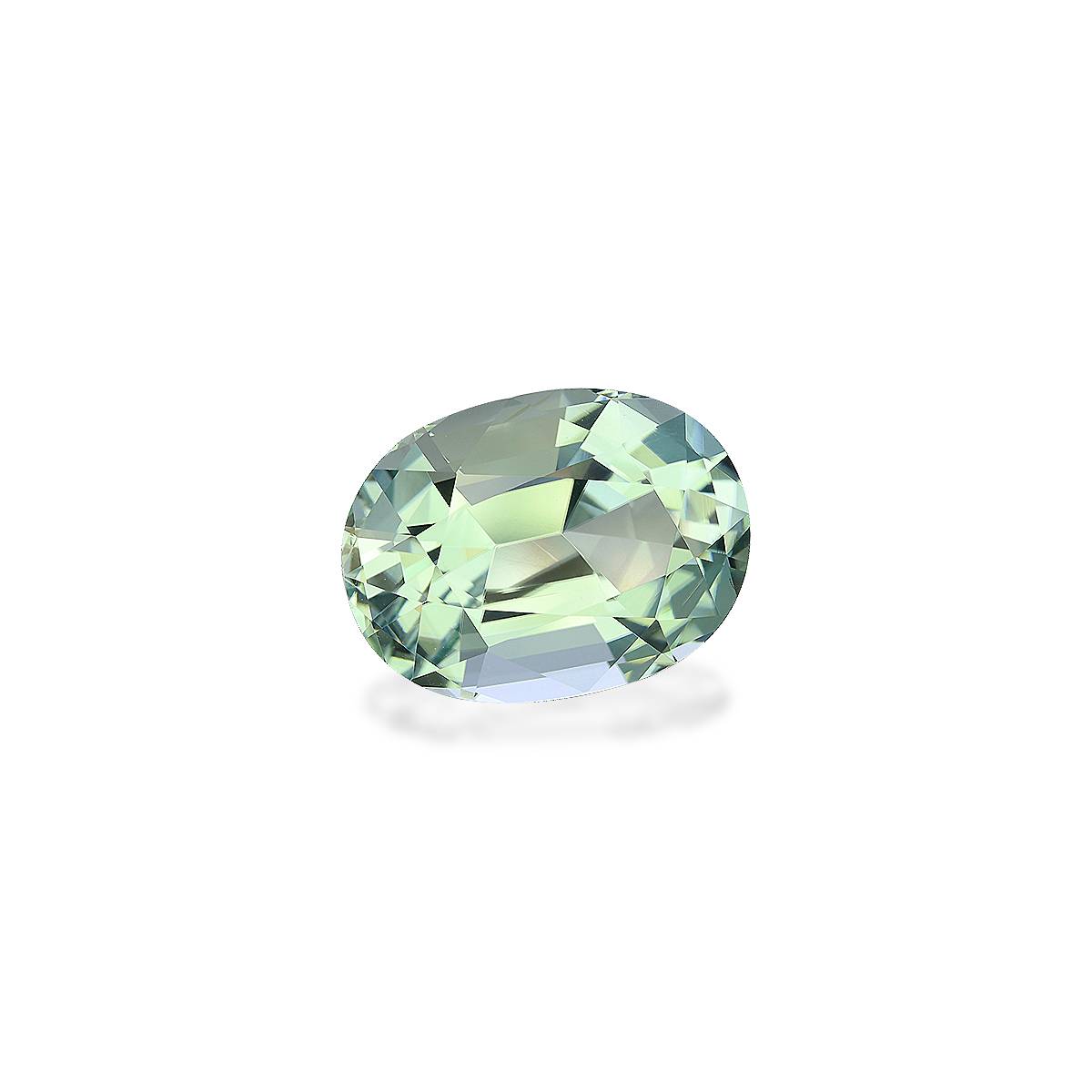 mist green green tourmaline, 16.12ct oval cut — view 3
