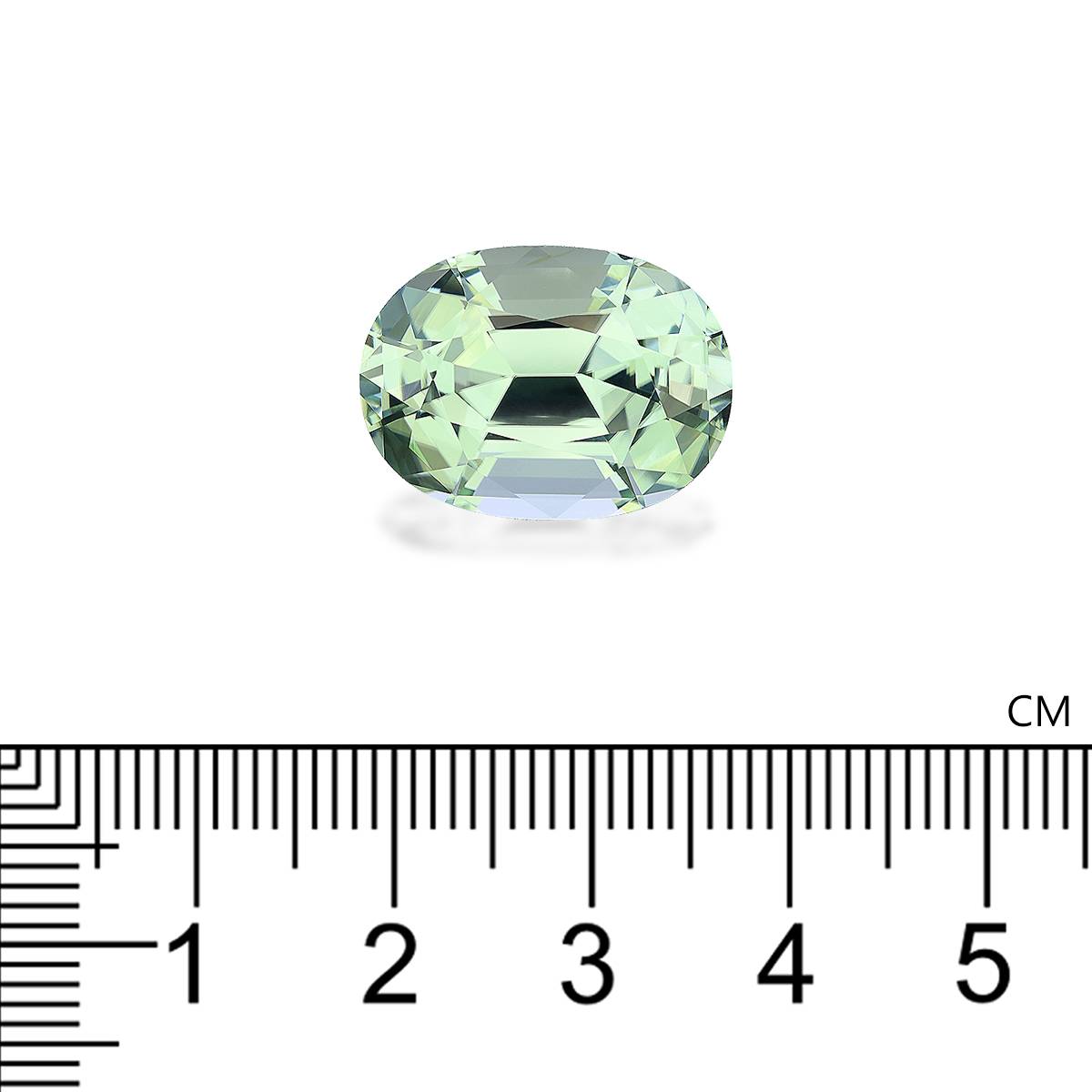 mist green green tourmaline, 16.12ct oval cut — view 4