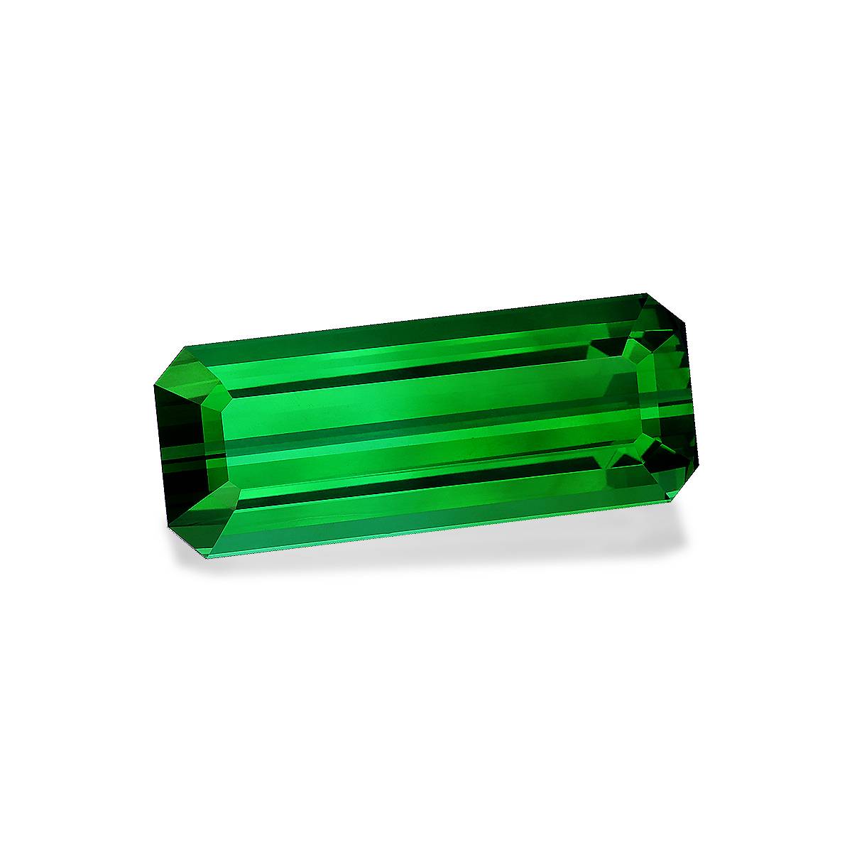 Vivid green green tourmaline, 57.95ct rectangular cut — view 3