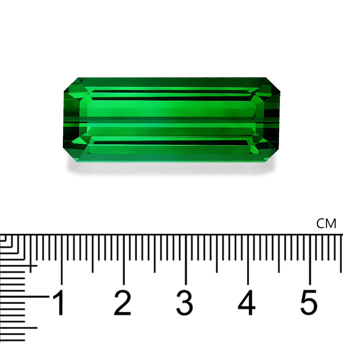 Vivid green green tourmaline, 57.95ct rectangular cut — view 4