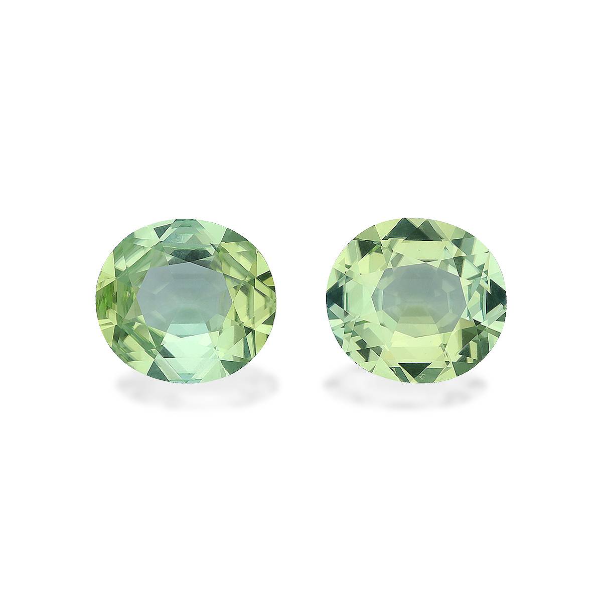 Pistachio Green Tourmaline 8.96ct Pair