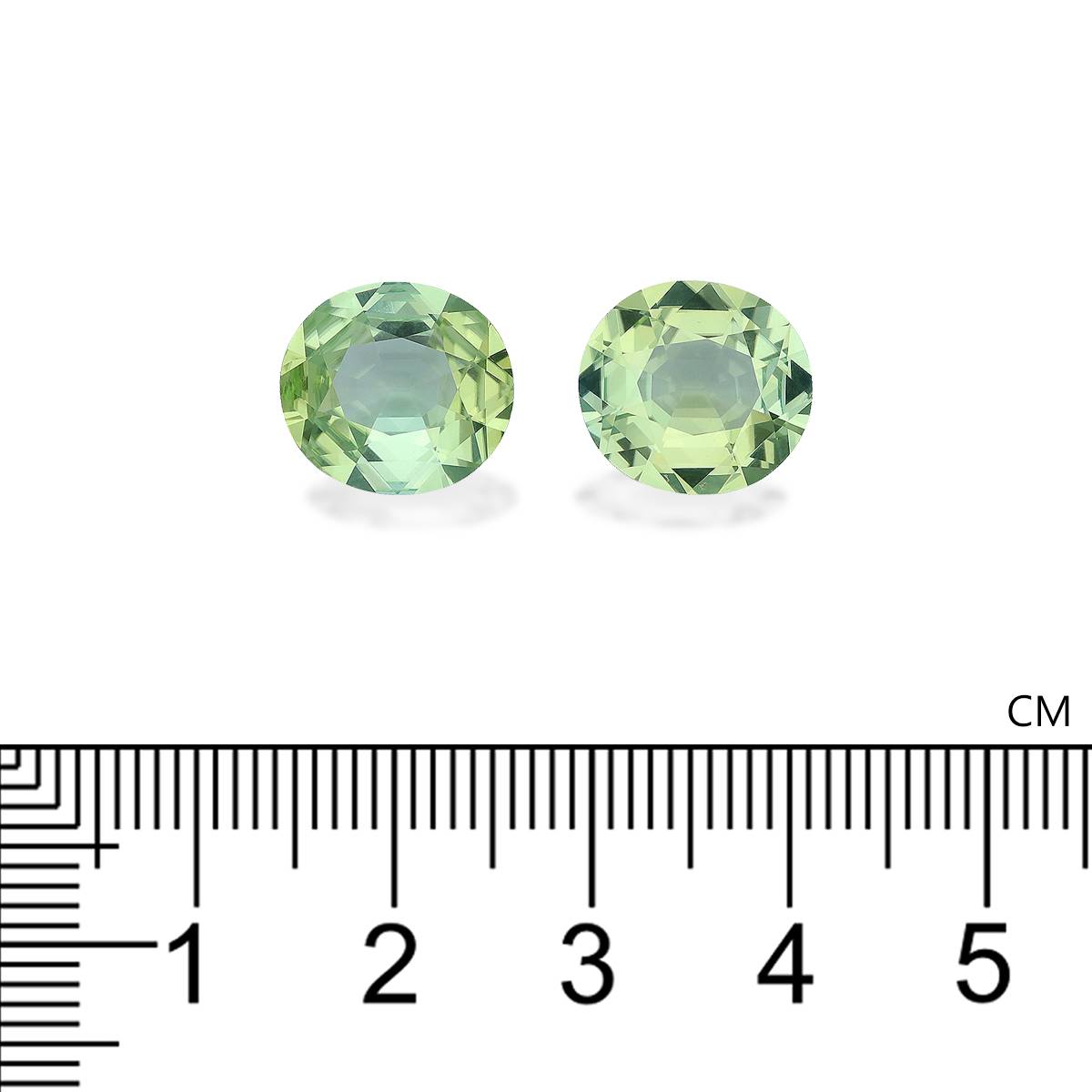 pistachio green green tourmaline, 8.96ct oval cut — view 4