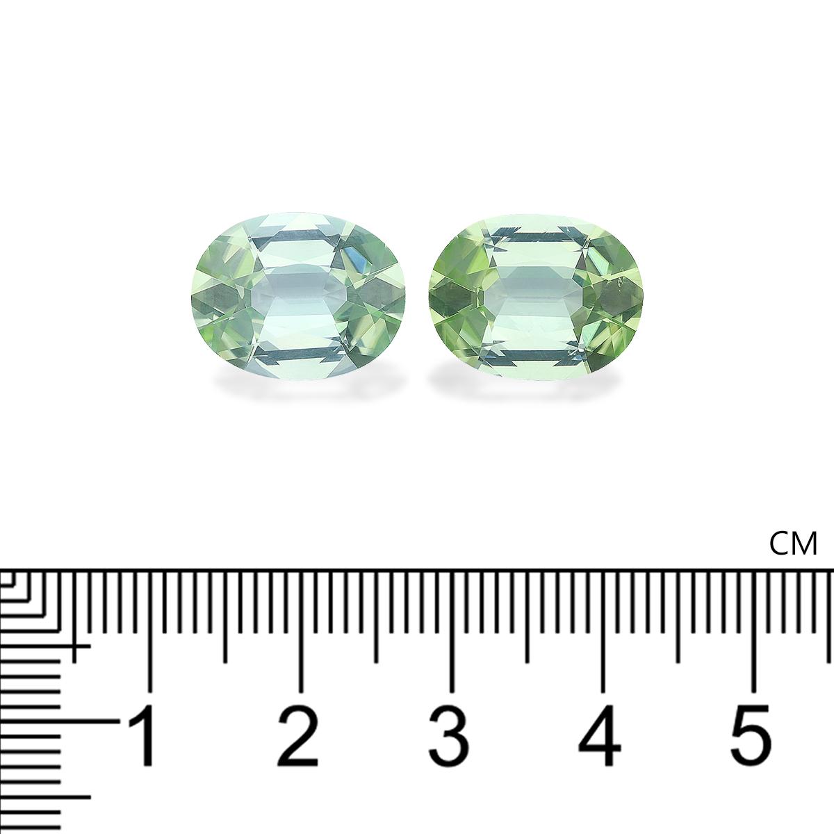 lime green green tourmaline, 11.65ct oval cut — view 4
