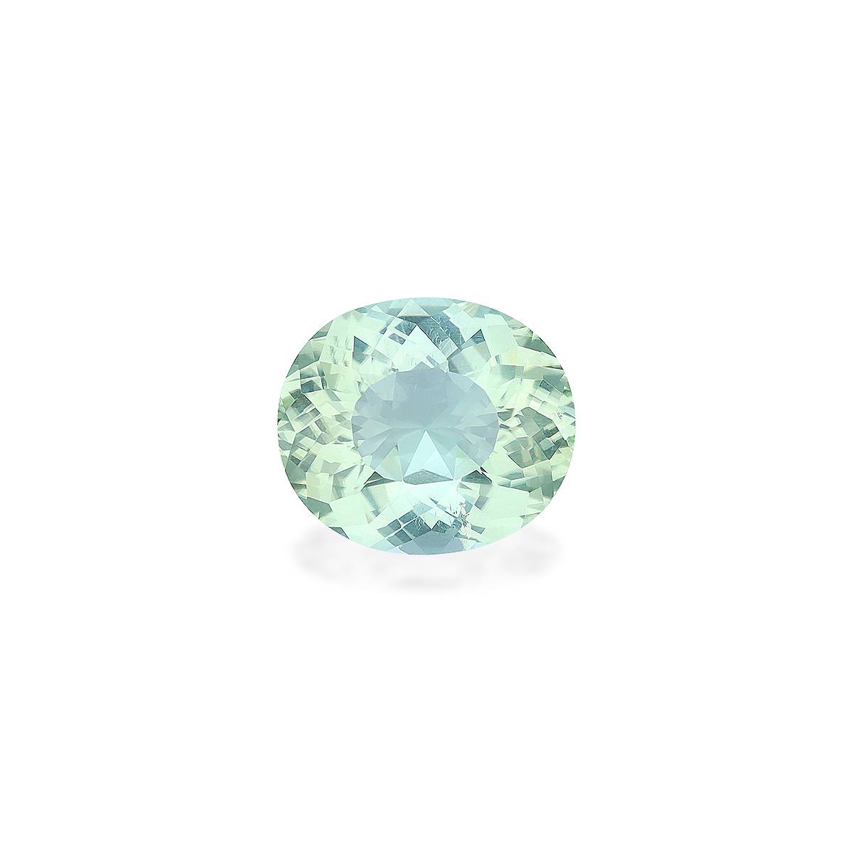seafoam green green tourmaline, 7.59ct oval cut — main view