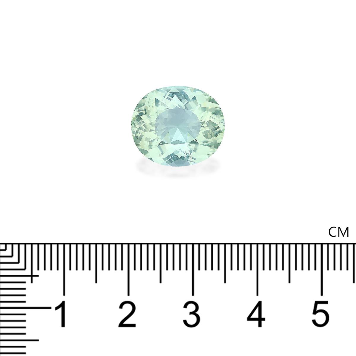 seafoam green green tourmaline, 7.59ct oval cut — view 4