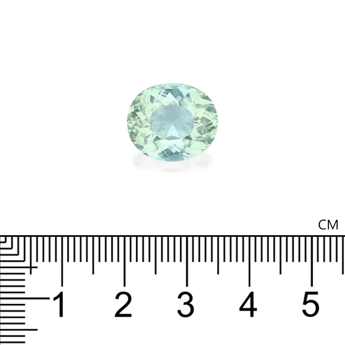 seafoam green green tourmaline, 7.59ct oval cut — view 4