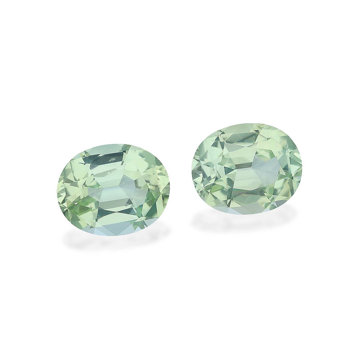 pale green green tourmaline, 7.69ct oval cut — view 3