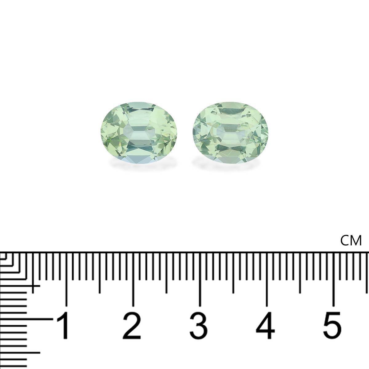 pale green green tourmaline, 7.69ct oval cut — view 4