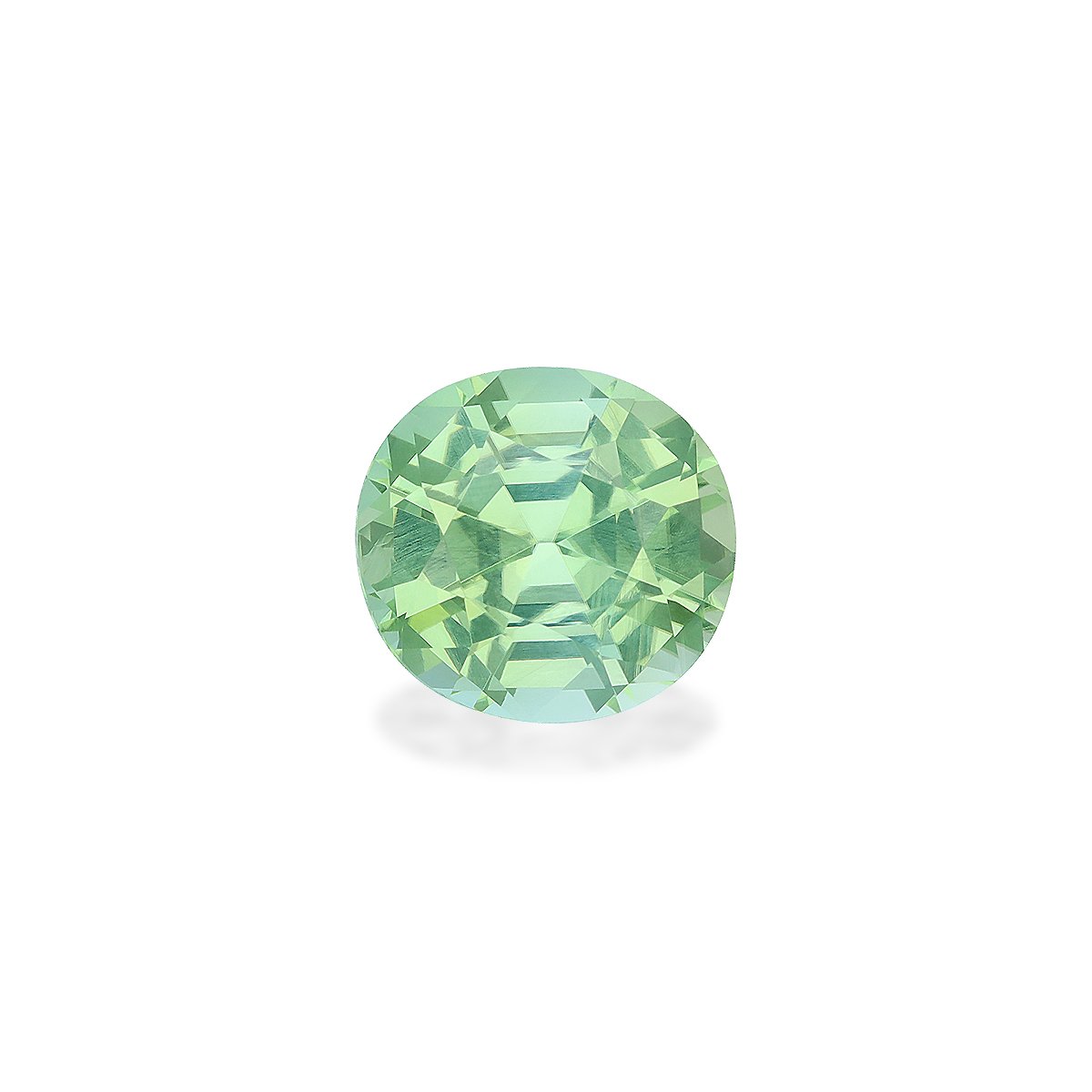 seafoam green green tourmaline, 8.14ct oval cut — main view
