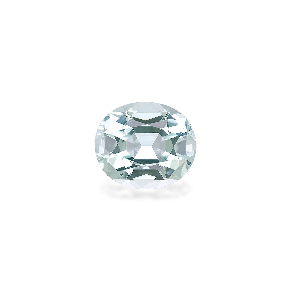 seafoam green green tourmaline, 7.68ct oval cut — main view