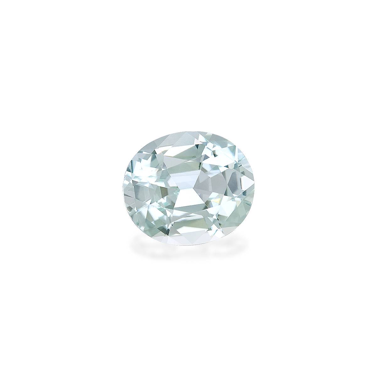 seafoam green green tourmaline, 7.68ct oval cut — view 3