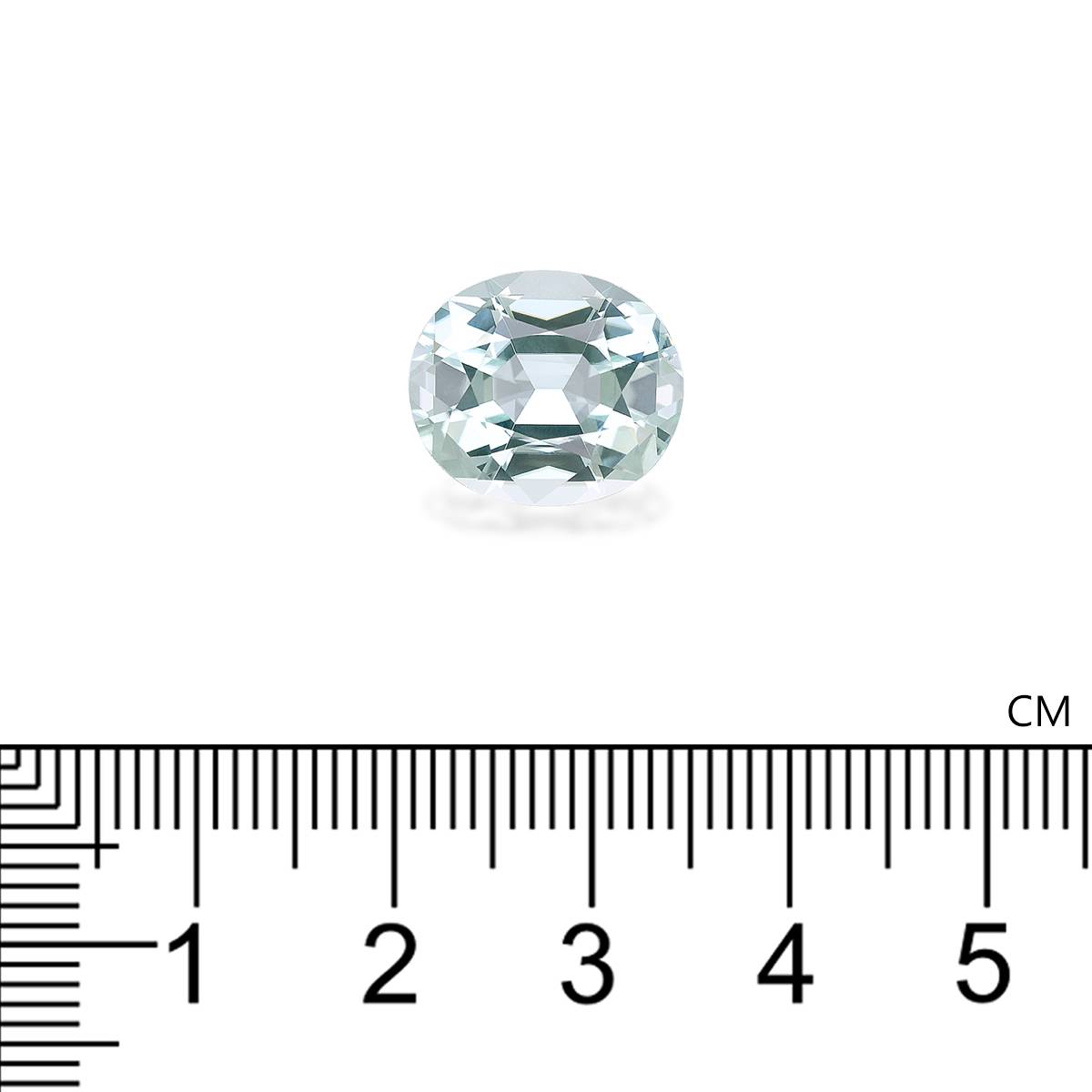 seafoam green green tourmaline, 7.68ct oval cut — view 4