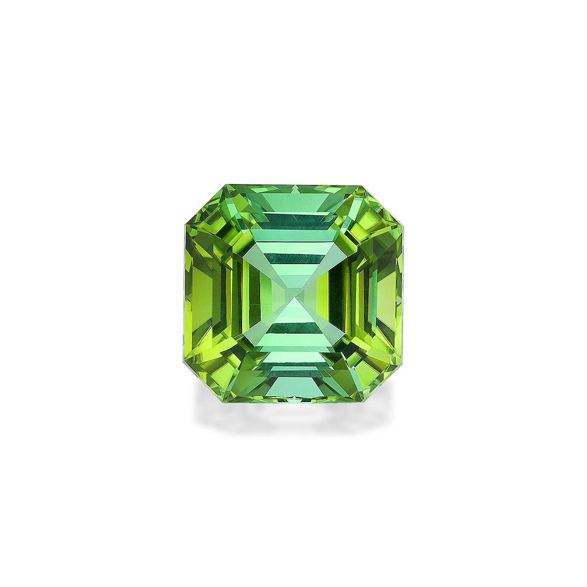 lime green green tourmaline, 28.27ct square cut — main view