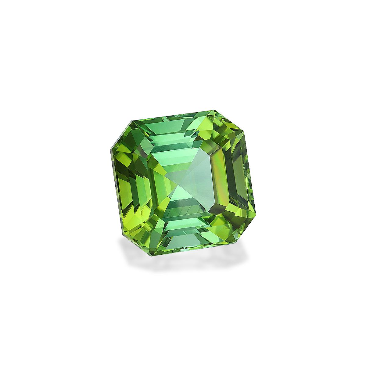 lime green green tourmaline, 28.27ct square cut — view 3