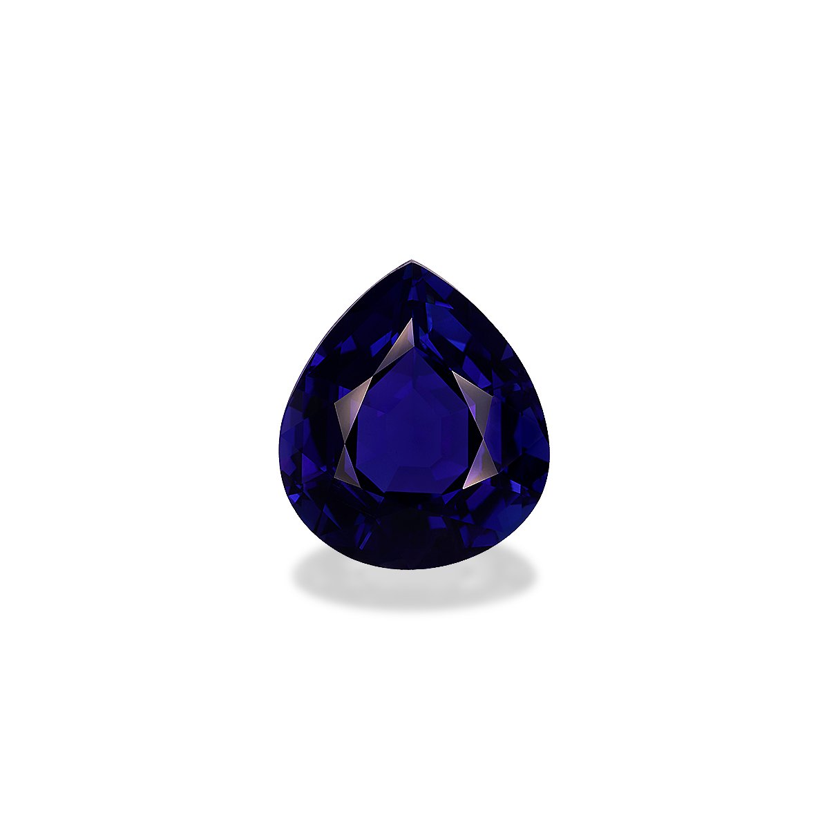 blue tanzanite, 38.12ct pear cut — main view