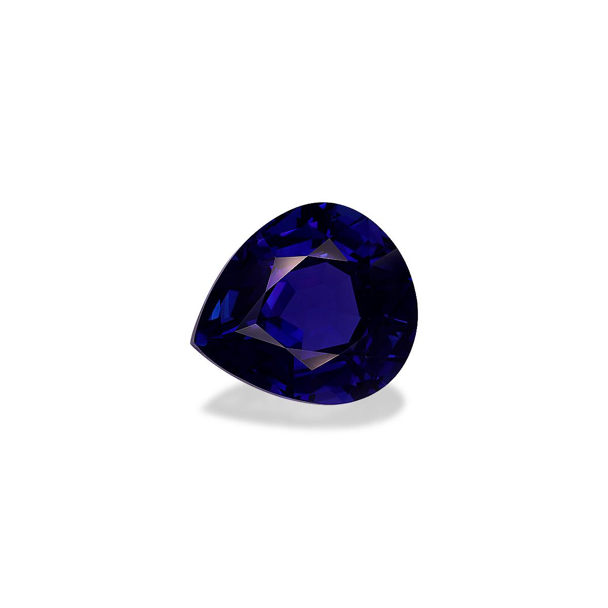 blue tanzanite, 38.12ct pear cut — view 3