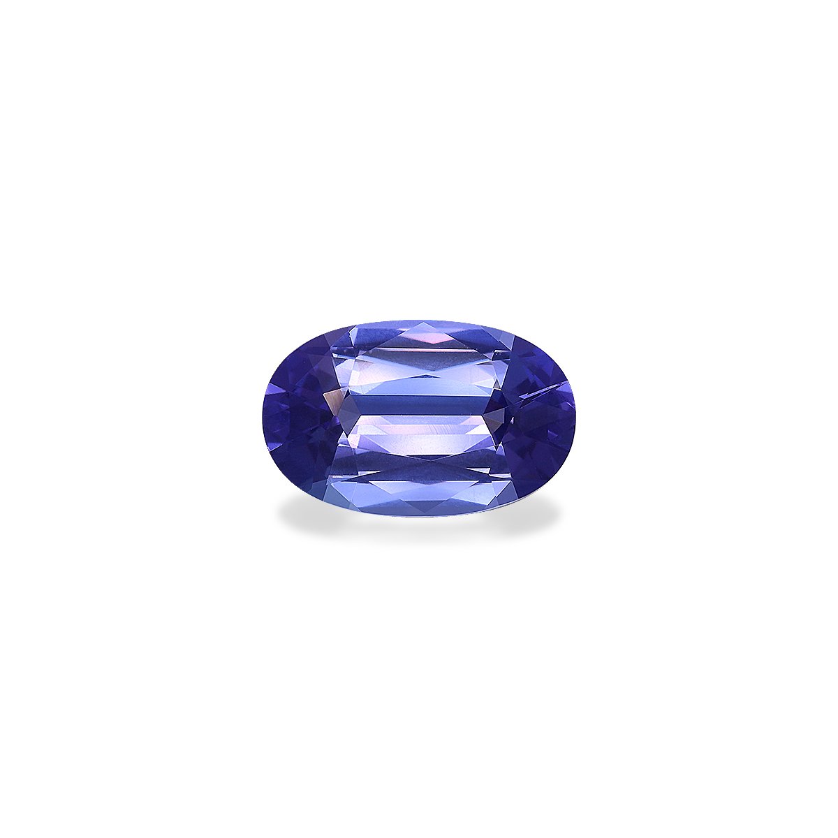 AA violet blue tanzanite, 6.47ct oval cut — main view