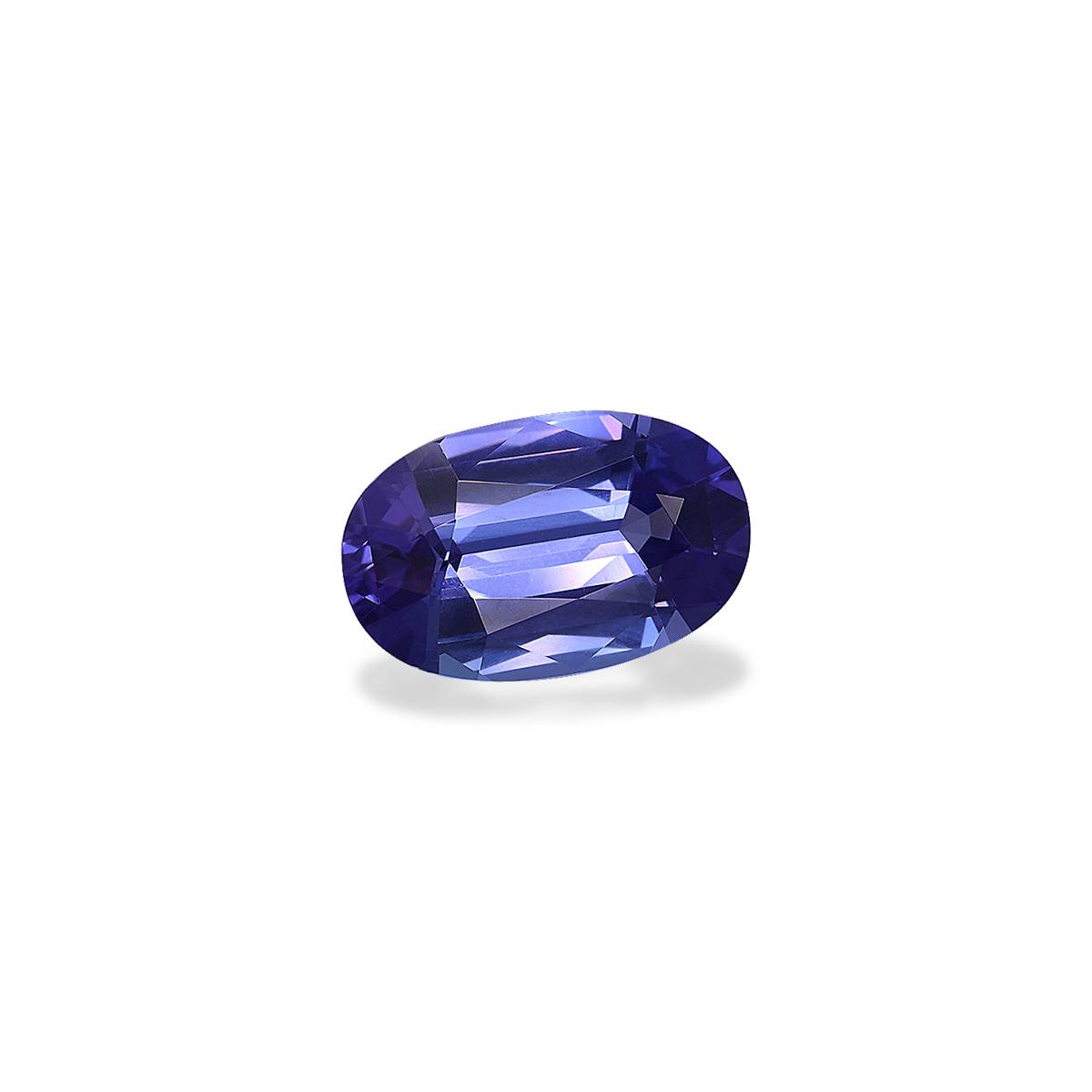 AA violet blue tanzanite, 6.47ct oval cut — view 3