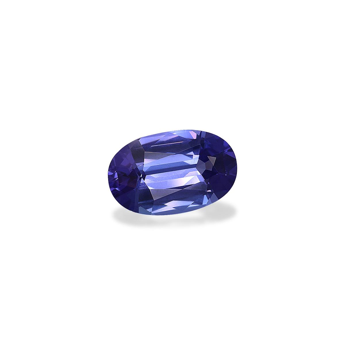 AA violet blue tanzanite, 6.47ct oval cut — view 3