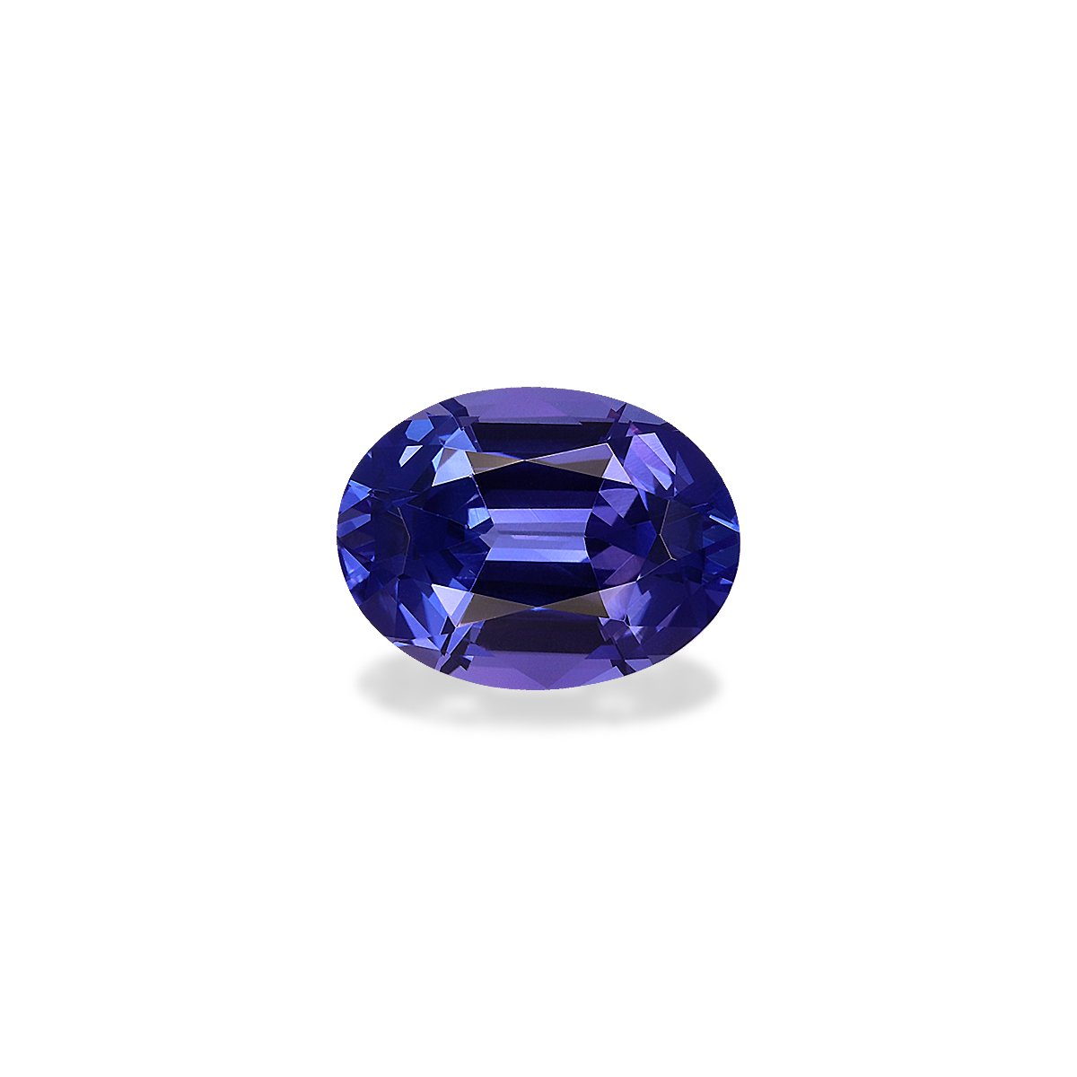AAA+ blue tanzanite, 4.81ct oval cut — main view